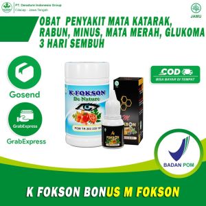 Obat Herbal Mata Minus Katarak Rabun Dekat Rabun Jauh Mata Glukoma Silinder Berlemak Pandangan Buram Kabur Mata Merah Iritasi Memelihara Kesehatan MataKfokson De Nature Paling Ampuh Bonus Tetes Mata Mfokson