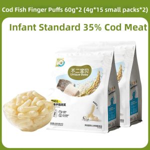 BUERBAOBAI | Baby Teething Puffs Calcium Snacks Easy to Melt