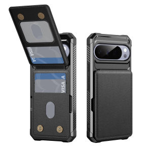 szhaiyu | Flip Card Slots Kickstand Case For Google Pixel 11 10 9 Pro XL 8 7 Pro 10A 9A 8A 7A Double Magnetic Clasp Shockproof Protective