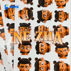 Sticker Pack NE ZHA The Movie / Stiker Kartun Animasi Paper Vinyl Deco Buku Jurnal Tumbler Laptop Aesthetic