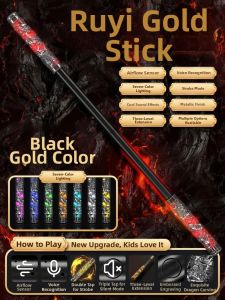 LELEMAO | Voice Controlled Expanding Light Up Golden Cudgel Toy