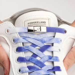 Elastic Lock No-Tie Shoe Laces for Adults And Kids Flat Rainbow Tieless Laces for Sneakers Rubber Bands Shoe Accessory