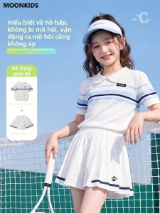 Moonkids | Bộ Đồ Tập Cầu Lông Phong Cách Mùa Hè Cho Bé Gái