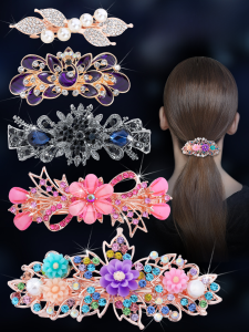 Barrettes Head Clip Bangs Back Head Hair Clip Barrettes Spring Clip Word Clip Female Headdress Head Small Size Hairpin Accessories