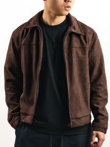ORGN | Mens Warm Suede-like Jacket Retro Sport Style