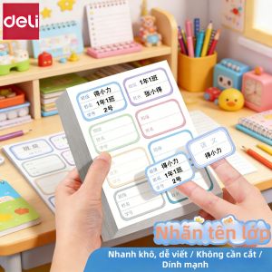 deli | Nhãn Dán Tên Học Sinh cho Tiểu Học và Mầm Non