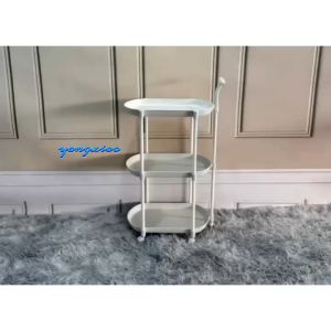 AI Home💕โต๊ะชา กาแฟ สไตล์มินิมอล รถเข็นขนาดเล็ก รถเก็บของอเนกประสงค์มีล้อ โต๊ะข้างโซฟาแบบ2ชั้นและ3ชั้น