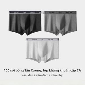 MiiOW | Quần lót nam Catman bằng cotton kháng khuẩn thoáng khí cỡ lớn thể thao mùa hè quần short cạp vừa cho thanh thiếu niên
