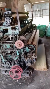 Chiếu cói đậu trắng Thái Bình may viền biên nằm mát lưng ngủ ngon giấc size 1.5x1.9m