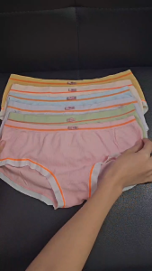 (ยกแพ็ค-7ตัว)4109 กางเกงในไร้ตะเข็บ  ขนาดฟรีไซส์ นน.40-65KG ระบายอากาศได้ดี ชุดชั้นใน กางเกง ผู้หญิง ผ้ายืด ใส่สบาย