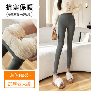 High Waist Thickened Fleece Lined Autumn Winter Leggings Womens Outerwear Slimming Warm Cotton Pants Butt Lifting Function