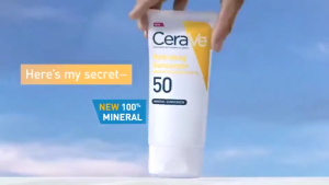 CeraVe Hydrating Mineral Facial Sunscreen SPF50 75ml Broad Spectrum Physical Face Sunscreen with 3 Essential Ceramides & Niacinamide Fragrance-Free Non-Greasy for Sensitive Skin