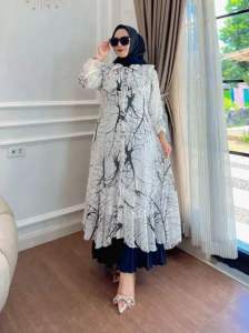 SETELAN LONG TUNIK YUMNA SET TERJANGKAU LANGSUNG KONVEKSI