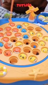 Đồ chơi câu cá điện nam châm cho bé trò chơi câu cá cho trẻ em 45 con cá 8 cần câu đồ chơi cho bé 2 3 4 5 6 tuổi