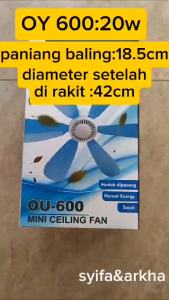 KIPAS ANGIN KIPAS GANTUNG OUYASHI 20W OUYASHI 0Y600