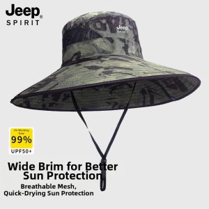 JEEP SPIRIT | Men UV Protection Wide Brimmed Cap