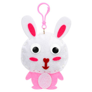 Handmade Childrens Day No-Sew Keychain Pendant Fabric Cartoon Animal DIY Material for Kids Creative Crafts Toy/Handmade