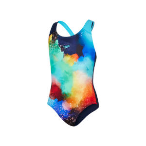 Speedo | Chlorine-resistant Soft Fitting UV Protective Girls Racer One-Piece Swimsuit