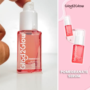 GLAD2GLOW Pomegranate Niacinamide Power Bright Serum 17 ml | g2g Serum Wajah Serum Pencerah Serum Pemutih Serum Pencerah Wajah Serum Glowing Serum Whitening Serum Brightening Serum And Essence Wajah Peeling Serum Niacinamide BPOM