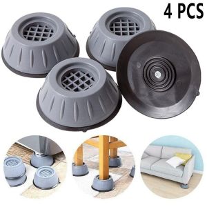 4 Pcs Anti Vibration Pads Washing Machine Rubber Feet Legs Mat Anti-Vibration Pad Universal Noise-Reducing Leg Base For Furniture