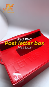 Red PVC Post Letter Box Red Plastic Mail Box Peti Surat Plastik Merah Mailbox Letterbox 信箱