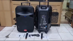 Speaker Aktif Portable 15 Inch BARETONE MAX15MHWR 120Watt Usb Bluetooth Original