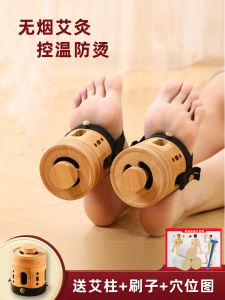 Smokeless Moxibustion Jar Moxibustion Jar For Home Oven Mitts Bamboo Wooden Appliances Portable Cervical Spine Moxibustion Box Wet Small Moxibustion Jar Carry-on Acupuncture