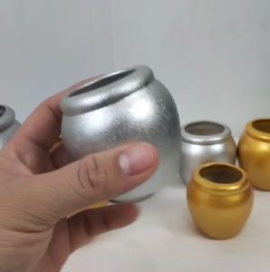 โอ่งเงินโอ่งทอง โอ่งจิ๋ว (แพ็คคู่) มี 5 ขนาดตุ่มเงินตุ่มทอง โอ่งเซรามิคโอ่งดินเผา โอ่งน้ำฮวงจุ้ย