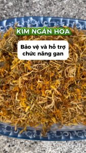 Kim ngân hoa sấy khô túi lớn loại 1kg- tấn phát - Hàng sạch chuyên dùng để pha trà