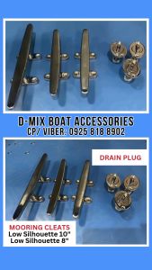 D-MIX Mooring Cleats Stainless Steel 316 Sizes 6" 8" 10" Boat Accessories/ Yacth Accessories