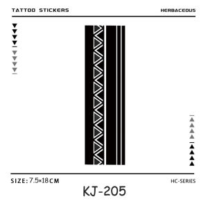Geometric Line ArmBand Waterproof Temporary Tattoo Stickers Long-lasting Waterproof for One to Two Weeks Suitable for Arm Leg