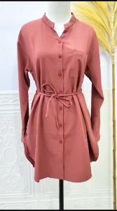 tunik wanita terbaru bahan rosecrep kekinian