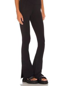 High Waist Bell Bottom Pants Womens Elastic Vintage 80s Disco Style Casual Trousers Long Pants Thin Material Anni Old Lady