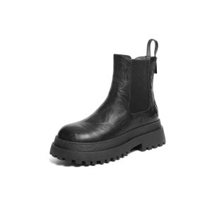 Belle | Thick Heel Increased Height Warm Lined Chelsea Boots