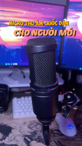 Mic Thu Âm Technica AT2020 Hàng Loại 1. Micro AT2020 Chuyên Dùng Thu Âm Hát Livestream Chuyên Nghiệp Chất Âm Cực Hay