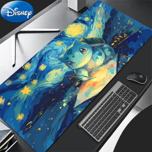 Bandai | 90x40cm Mouse Pad P-Pokemon Bulbasaur Gaming Accessories Mousepad Game PC Completo Computer Keyboard Pad Carpet Desk Mat Varmilo