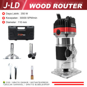 JLD Mesin Trimmer MT370 Mesin Profil Kayu Router 6mm/ Mesin Profil Kayu Trimmer Router Mesin 350W Router Ukir Kayu Murah Berkualitas Original