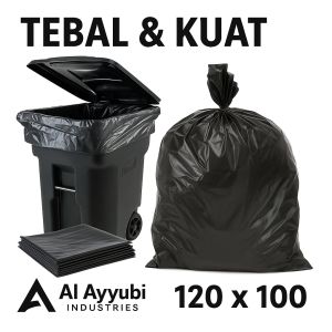 kantor plastik sampah 120 x 100 / trash bag / kantong sampah tebal premium 1 pack tebal dan kuat