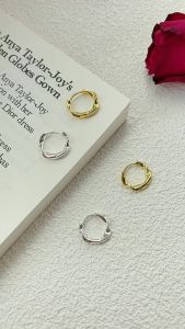 Anting-Anting Lingkar Ombak Anti Karat Aksesoris Wanita Korea Style Fashion