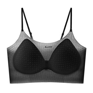 MiiOW | Áo ngực không dây MiiOW dành cho nữ mùa hè 2025 Áo ngực kiểu vest mỏng chống chảy xệ có dây đeo có thể điều chỉnh