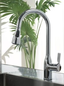 JOMOO Kitchen Faucet Sink Faucet 360° Swivel Pull Out Faucet Hot and Cold Faucets for Sink Kitchen Chrome