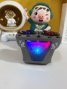 Heo Phát Nhạc Chú Heo Chơi DJ Năng Động Siêu Dễ Thương Nhảy Theo Nhạc Và Đèn Cho Bé