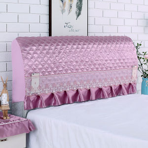 Cotton Quilted Elastic Full Coverage Headboard Cover