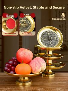 SHANYANG | Đĩa Đựng Lễ Vật Sạch Bằng Đồng Thau