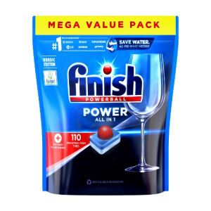 Finish All in One - Powerball Dishwasher Detergent Dish Cleaner Tabs Cleaning Dishwashing Concentrate tablet