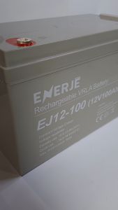 ENERJE 100AH 12V AGM Deep Cycle Recahargeable Sealed Lead Acid Solar | Solar Toycar CCTV Medical Equipment VRLA Battery by JAFED