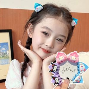 2Pcs Sanrio Hello Kitty Cartoon Hairpins Anime Figures Q Figurals My Melody Pochacco Kuromi Cinnamoroll Cute Girl Birthday Gifts