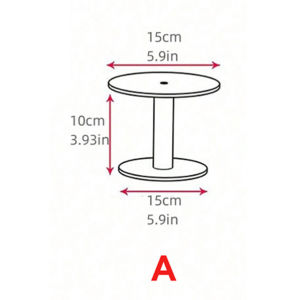 Transparent Acrylic Round Cake Stand for Desserts Cupcake Rack Pastry Candy Display Stand for Wedding Event Birthday Party