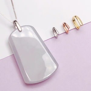 Thick Pendant Clasp Head Gold Colored 925 Pure Silver 18K Yellow Gold Buckle Small Large Card Buckle Fashion Jewelry Accessories