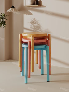FWTDF | Durable Stackable Round Stool Home Use